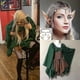 thumbnail image 1 of Disfraz medieval de hada elfo para mujer, vestido de princesa celta con cordones en la cintura, 1 of 3