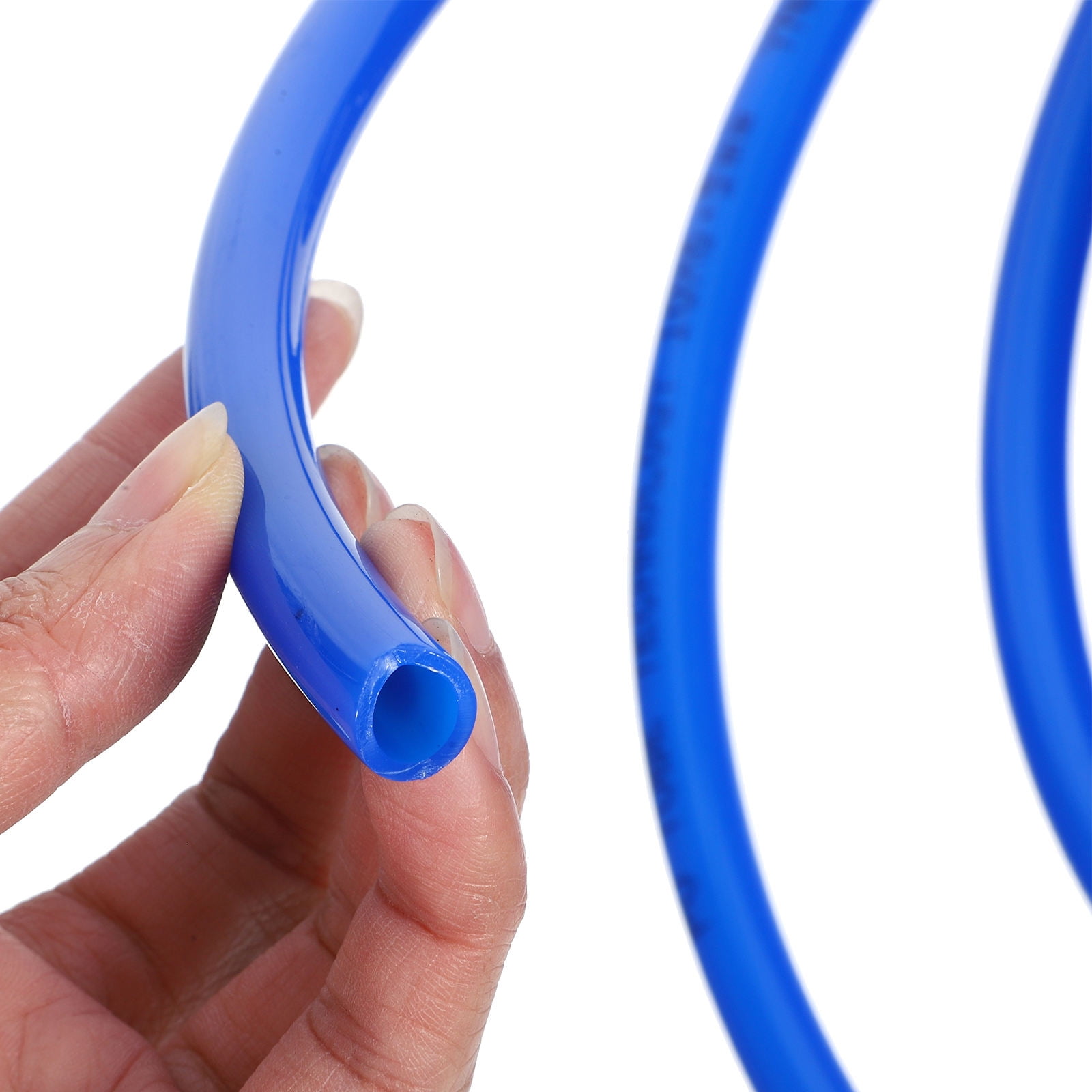 Supvox Durable Tpu Air Hose for Air Compressor Pneumatic Tubing Blue Transparent