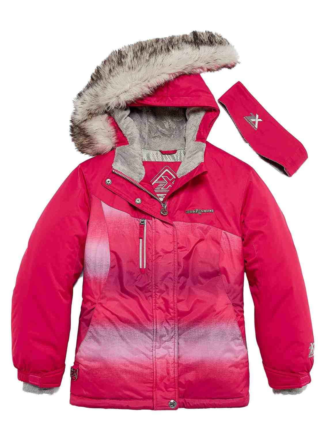 girls pink winter jacket