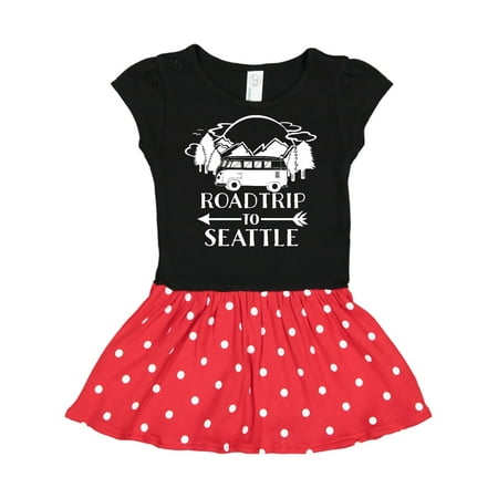 

Inktastic Road Trip To Seattle Gift Toddler Girl Dress