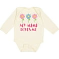 thumbnail image 3 of Inktastic Mimi Loves Me Daisies Girls Long Sleeve Baby Bodysuit, 3 of 5