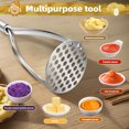 thumbnail image 4 of Potato Masher Stainless Steel with Vegetable Peeler Potato Smasher Utensil Heavy Duty Versatile Masher Perfect for Bean Vegetable Fruits Avocado Meat Kitchen Tools, 4 of 8