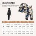 thumbnail image 4 of Lsque Exotic Blue Cat Pattern Long Sleeve Pajama Set for Women - Soft 2-Piece Sleepwear and Loungewear Set with Pockets, Comfy Nightwear-XX-Large, 4 of 7