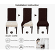 thumbnail image 4 of 8 Fundas Lisas Elásticas Protectoras Para Silla color cafe, 4 of 4