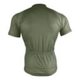 thumbnail image 4 of joogoo Olive Green Solid Pattern Men's Cycling Jerseys Mountain Bike Short Sleeve Tops 2XL, 4 of 7