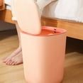 thumbnail image 5 of lanema Plastic Trash Can with Lid Press Waste Paper Bin Dustproof Multifunction for Home Kicthen Bathroom Living Room Garbage Organizer, 5 of 20