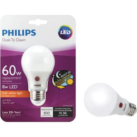 Philips A19 Medium Dusk To Dawn Led Light Bulb Com