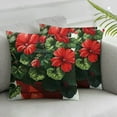 thumbnail image 3 of Soft Pillow Covers - Convenient Hidden Zipper Design - Ideal for Sofas, Chairs, and Home Decor Red Geraniums, 3 of 7