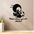 thumbnail image 3 of Bloom Quote Ladybug Ladybugs Lady Bug Bugs Cute Animal Insect Vinyl Design Wall Sticker Art Decal Boy Girl Kid Room Bedroom Nursery Kinder Playroom Home Decor Stickers Decoration Size (28x30 inch), 3 of 3