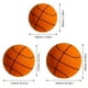 thumbnail image 2 of Balón de baloncesto silencioso de 24 cm, tamaño 7, para actividades en interiores (naranja), 2 of 7