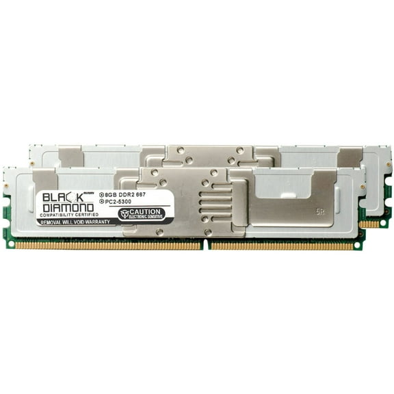 16GB 2X8GB Memory RAM for HP ProLiant Series DL160 G5p Special Server DDR2 FBDIMM 240pin PC2-5300 667MHz Black Diamond Memory Module Upgrade