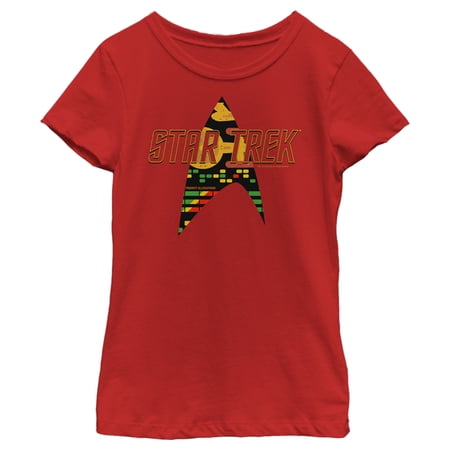 Girl s Star Trek Allocations Logo Graphic Tee Red Large