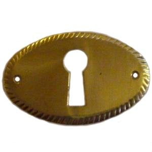 Restoration Hardware Outdoor Furniture Ebay Plain Stamped Brass Horizontal Keyhole Cover Plate - Antique Furniture Restoration Hardware - S-118 ()