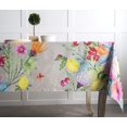 thumbnail image 2 of Geecy Jardin D'Ete Floral Print Tablecloth 70'' x 90'' 100% Cotton Spring Summer Kitchen Decoration, 2 of 8