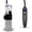 Black, variant on LeLuv Vibrating Magna Electric Penis Pump | LCD Smart Black Handle | 9" Length x 1.75" Diameter Wide Flanged Cylinder