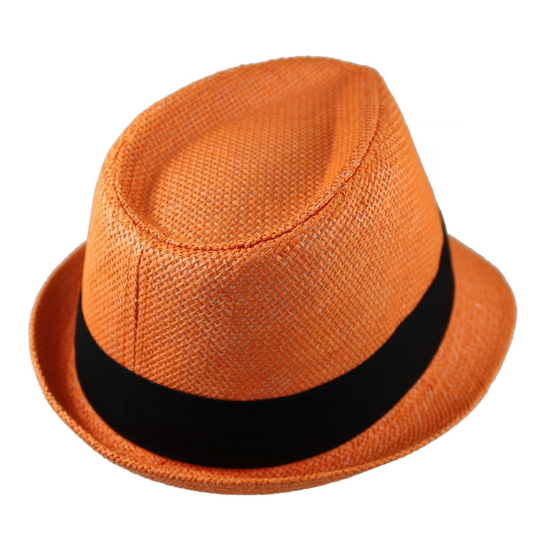 Gelante Summer Fedora Panama Straw Hats with Black Band  display picture 3