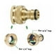 thumbnail image 5 of Conectores de grifo de manguera 2 en 1, construcción de latón macizo, conector rápido de 3/4 de pulgada, fácil conexión y desconexión para manguera de jardín con sello impermeable garantizado, 5 of 5