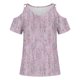 thumbnail image 3 of Fiudx Ofertas Flash Artículos En Oferta Blusas de Cuello Redondo de Manga Corta con Estampado Informal a La Moda para Mujer, 3 of 4