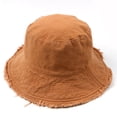 thumbnail image 1 of Sombreros para el sol para mujer, sombrero de pescador de algodón de ala ancha informal de verano, accesorios de viaje para vacaciones en la playa, 1 of 6
