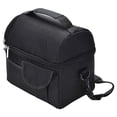 thumbnail image 3 of Bolsas térmicas de doble capa Nikou de gran capacidad lavables plegables con aislamiento térmico color negro, 3 of 13