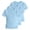 Blue*back to school Shirts Girl, variant on 3PC Girls Short Sleeve T-Shirts Lettuce Hem Ribbed Knit Tops Back to School Summer Basic Tees 5-16 Years