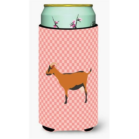 

Carolines Treasures BB7888TBC Oberhasli Goat Pink Check Tall Boy Beverage Insulator Hugger