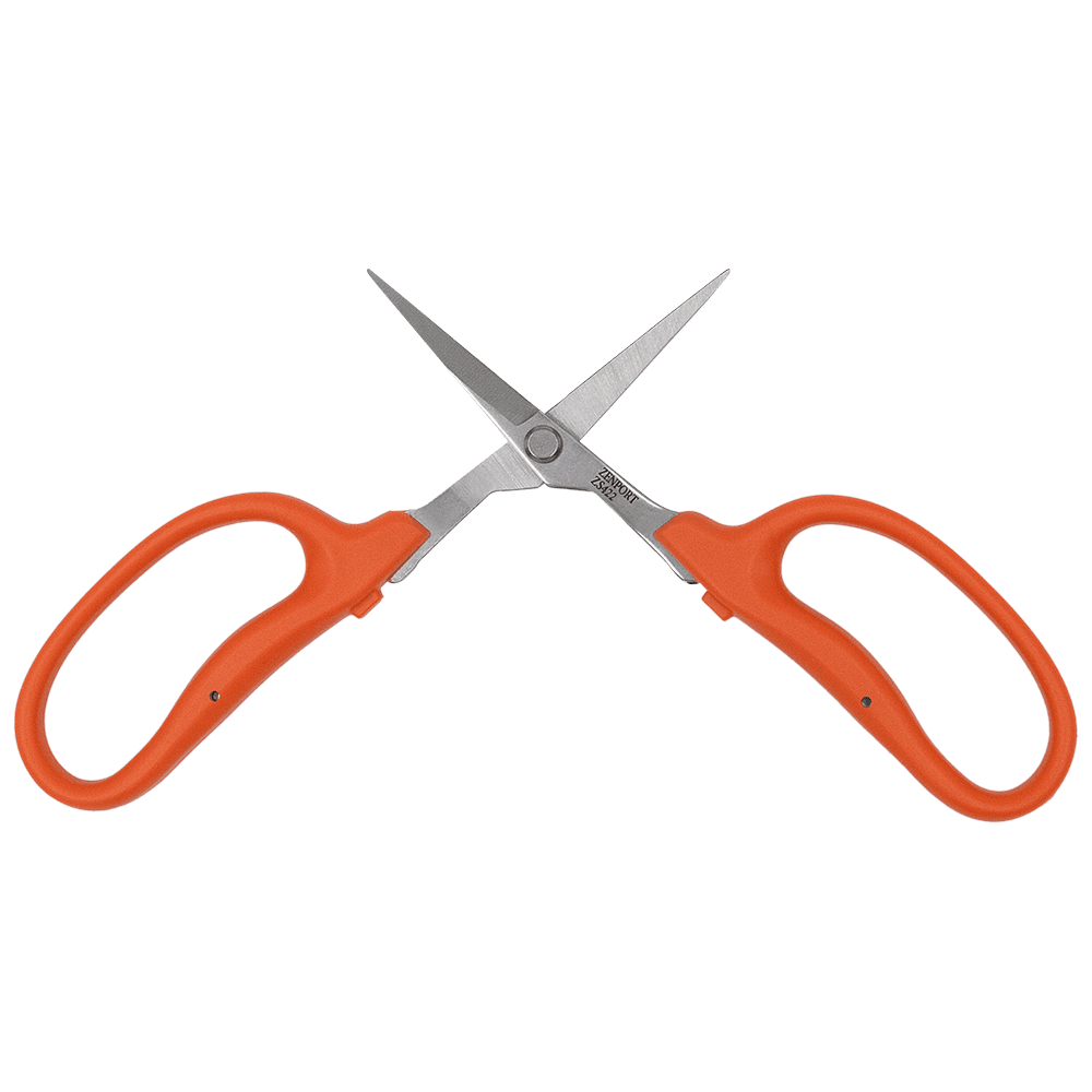 Zenport ZS422 Straight Blade MasaMasa Scissors, Orange, 1.4 Inch Stainless Steel Blades, Orange