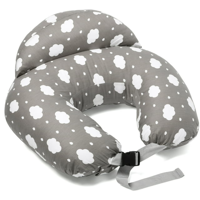Momcozy Plus Size Nursing Pillow for Breastfeeding with Adjustable Waist Strap and Removable Cotton Cover