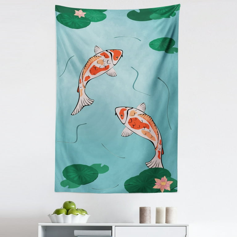 Koi tapestry sale