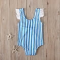 thumbnail image 4 of DecSea Baby Girls Cute One Piece Swimsuit UPF 50+ Ruffle Strap Swimwear Bathing Suit, 4 of 8