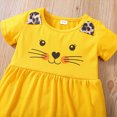 thumbnail image 4 of HCNTES Toddler Girl Daily Set Cat Print Peplum Tee and Leggings 2 Piece Ideal for After School Play and Casual Wear, 4 of 7