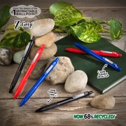 Zebra Z-Grip Recycled Retractable Ballpoint Pen Medium Point 1.0mm Black Ink 48/Pack (20418)