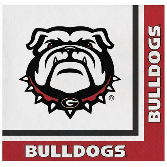 Servilletas de almuerzo PLESIU Georgia Bulldogs, 60 unidades