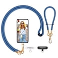 thumbnail image 1 of Cordón cruzado MoKo, correa ajustable para el cuello para teléfono celular, azul, 1 of 7