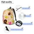 thumbnail image 5 of Balery Donuts Vintage Canvas Backpack for Men and Women - Large Capacity, Durable Travel Laptop Bag for School, Work, Hiking, and Outdoor Activities, 5 of 7