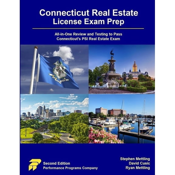 Connecticut Real Estate License Exam Prep: All-in-One Review and Testing to Pass Connecticut's PSI Real Estate Exam, (Paperback)