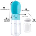 thumbnail image 3 of Botella de agua para perros, dispensador grande de botella de agua para perros con capacidad de 19 oz, portátil para caminar con contenedor de comida (azul), 3 of 5
