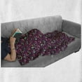 thumbnail image 6 of Dragon Soft Flannel Fleece Throw Blanket, Mythological Fairy Tale Fantasy Animals with a Funny Smile on Purple Background, Cozy Plush for Indoor and Outdoor Use, 60" x 80", Multicolor, by Ambesonne, 6 of 6