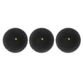thumbnail image 4 of 2x 3 Piezas de ejercicio Libre / Interiores, de Squash de Un Punto, 4 Cm / 1,6 '', Pelota de Goma profesion Zulema Bolas de squash de un solo punto amarillo, 4 of 8