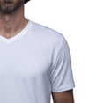 thumbnail image 3 of Playera Cuello V Para Hombre De Algodón Pima y Tela Spandex Unbranded Co  V Neck White S, 3 of 6
