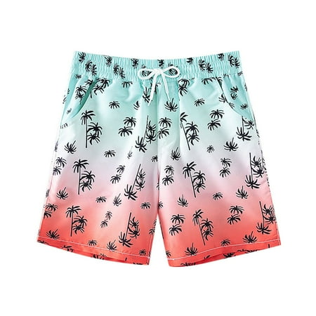 Swim Trunks Boys Toddler Bathing Suits for Kids Swimwear Baby Boy Swimsuit Boys Swim Shorts Z1-Pink 5-6 Years