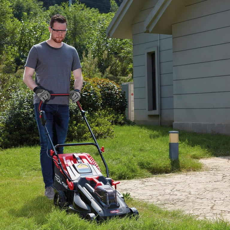 40V Max Lithium Ion 21-Inch Cordless 3-in-1 Lawn Mower with Two Batteries, 16-Gallon Bag and Charger