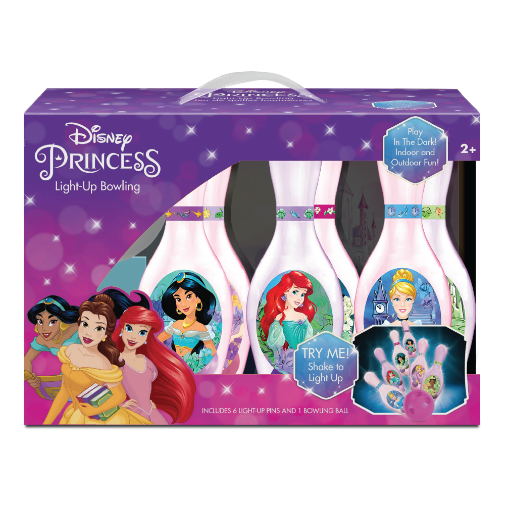 Hedstrom Kids Light Up Bowling Set, Disney Princess