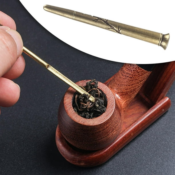 Brass Pipe Press Rod Stick Pipe Tamper Tool Accessories Pipes Cleaning Tool  Creative for Decor 