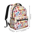 thumbnail image 2 of Pofeuu Cute Butterfly Flowers Print Backpack for Men and Women - Basic Bookbag Casual Daypack Backpacks for College Work Travel-One Size, 2 of 5