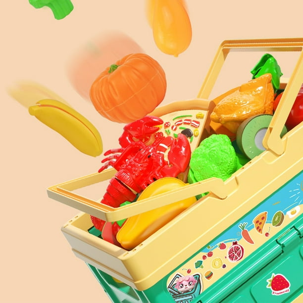 zanvin Educational Toy, 43Pc Pretend Play Food Sets For Kids