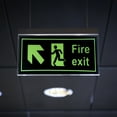 thumbnail image 2 of Señal de advertencia de seguridad autoadhesiva luminosa, pegatina de seguridad, señales de salida de incendios con dirección tipo 7, 2 uds., 2 of 8