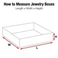 thumbnail image 2 of Partners Brand Jewelry Box,3 1/2x3 1/2x1 1/2",PK100 JB3312W, 2 of 6