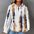 thumbnail image 2 of Women's Funny Tie Dye Hoodies Casual Fall Winter Oversized Hooded Shirts Teen Girls Going Out Street Sweatshirts Pullover Tops, 2 of 6