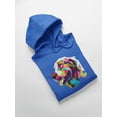 thumbnail image 3 of Colorful Dog Head Hoodie Women -Image by Shutterstock, Female Small, 3 of 4